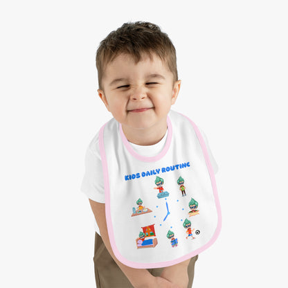 Baby Bib - Super kiddo daily routine - [[{"value":"Wonderwear Kid"}]]