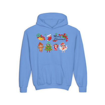 Youth Heavy Blend Hooded Sweatshirt - Merry christmas from super kid - [[{"value":"Wonderwear Kid"}]]