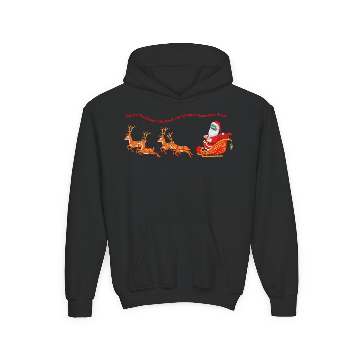 Youth Heavy Blend Hooded Sweatshirt - Santa kiddo - [[{"value":"Wonderwear Kid"}]]