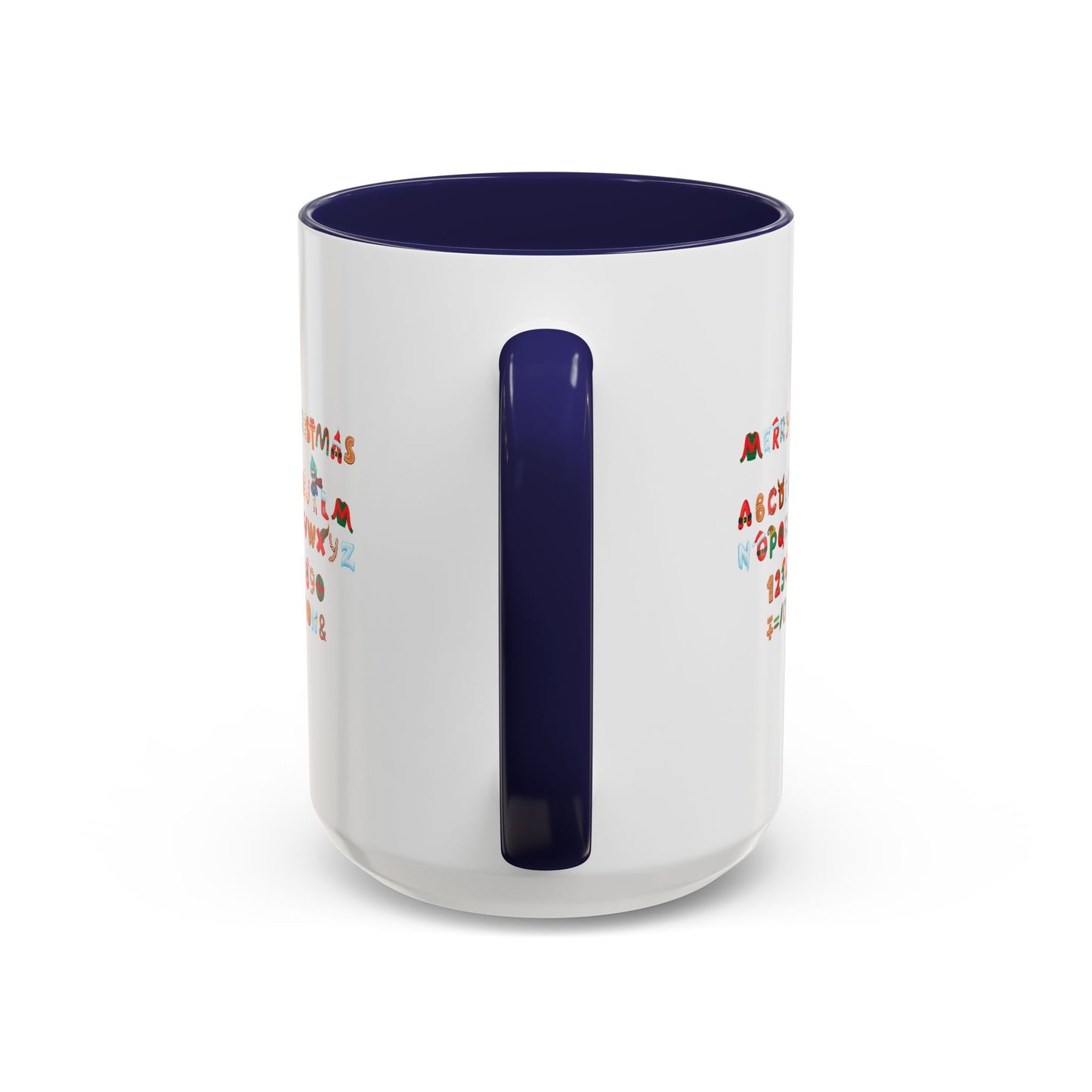 Accent Coffee Mug - Christmas alphabet