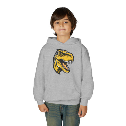 Youth Heavy Blend Hooded Sweatshirt - Tyrannosaurus rex Printify