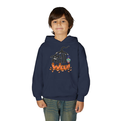 Youth Heavy Blend Hooded Sweatshirt - Holloween Printify