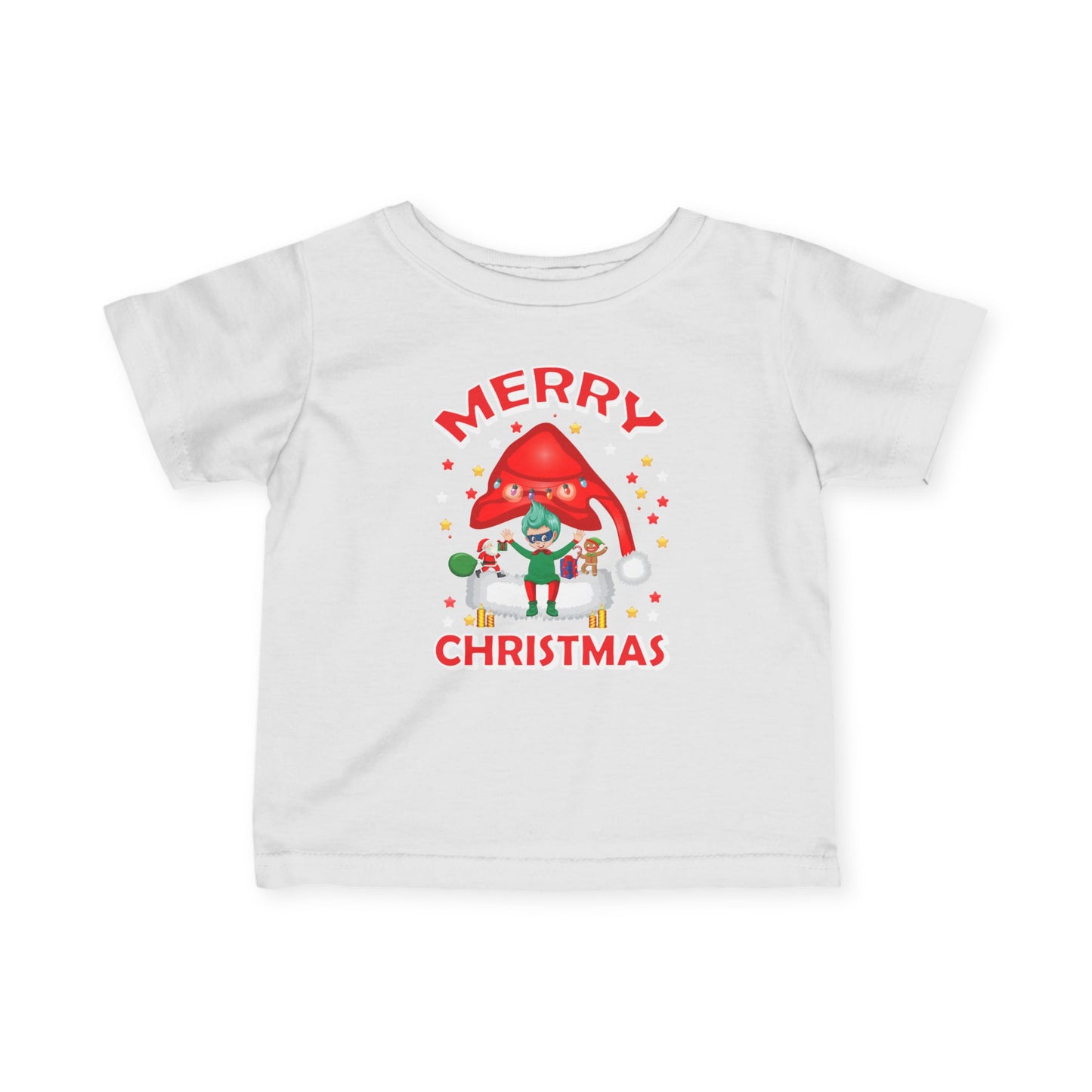 Infant Fine Jersey Tee - Merry christmas - [[{"value":"Wonderwear Kid"}]]
