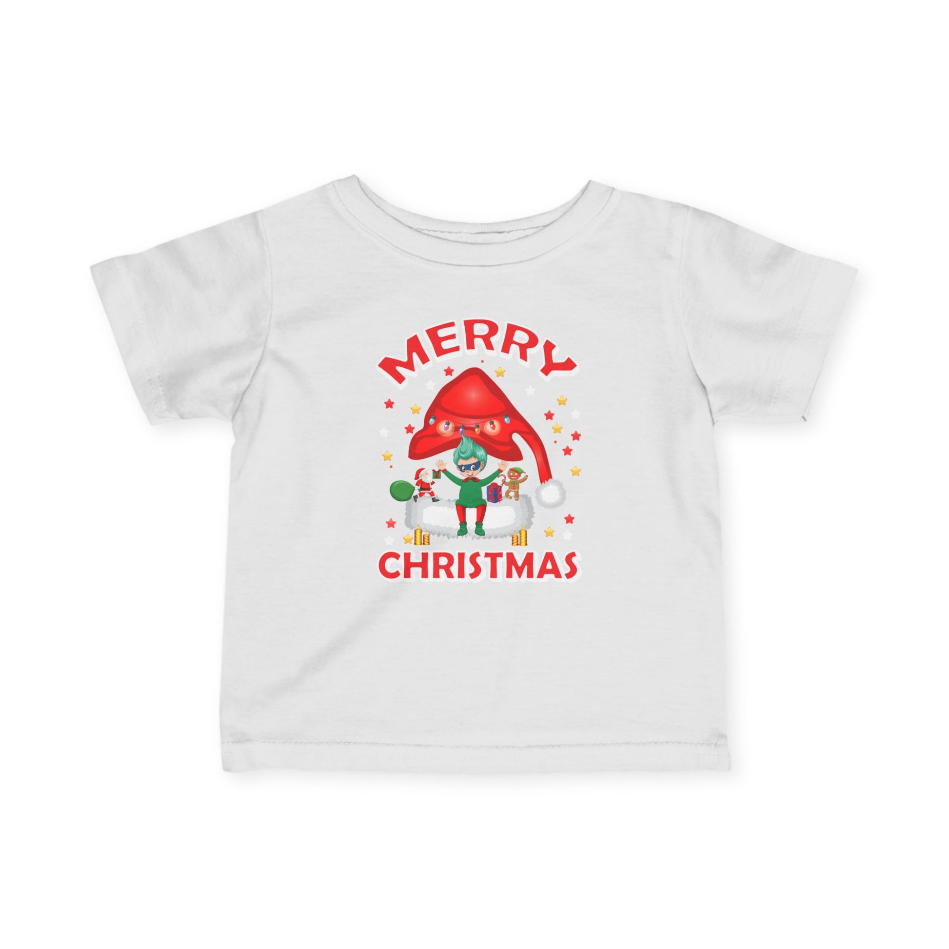 Infant Fine Jersey Tee - Merry christmas - [[{"value":"Wonderwear Kid"}]]