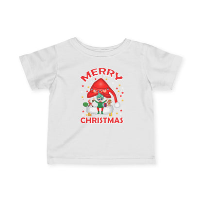 Infant Fine Jersey Tee - Merry christmas - [[{"value":"Wonderwear Kid"}]]