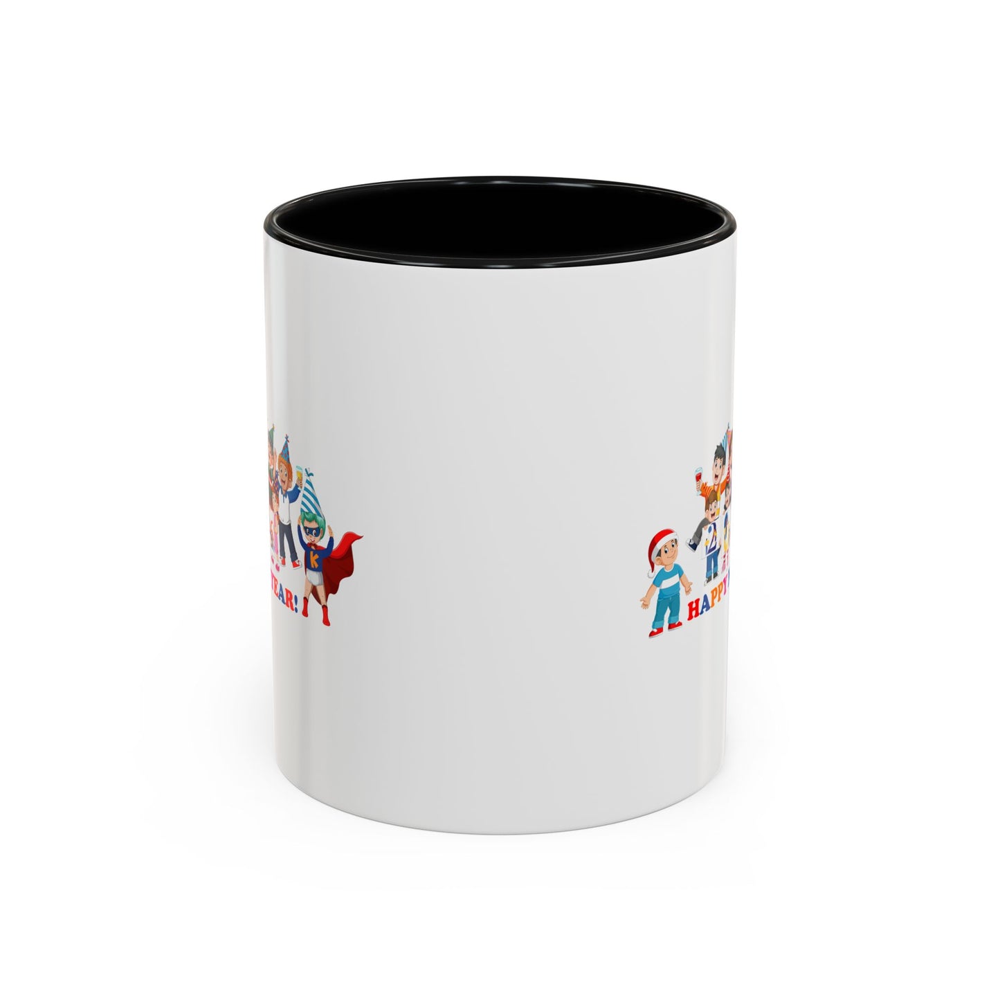 Accent Coffee Mug - Happy new year from super kiddo