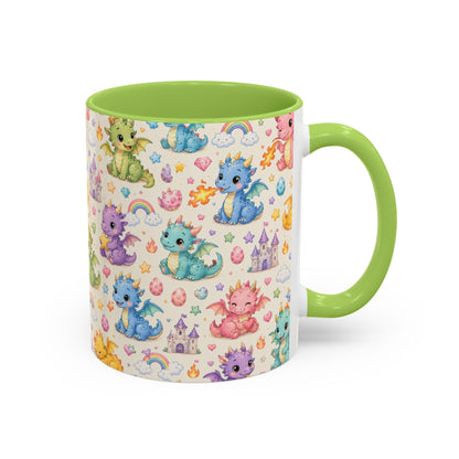 Accent Coffee Mug  (11/15 oz) - Baby Dragon Fantasy