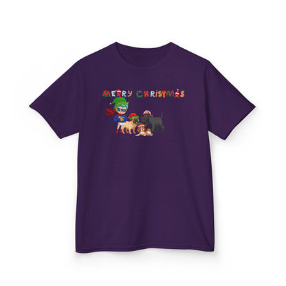 Kids Heavy Cotton™ Tee - Super kiddo woith pet friends - [[{"value":"Wonderwear Kid"}]]