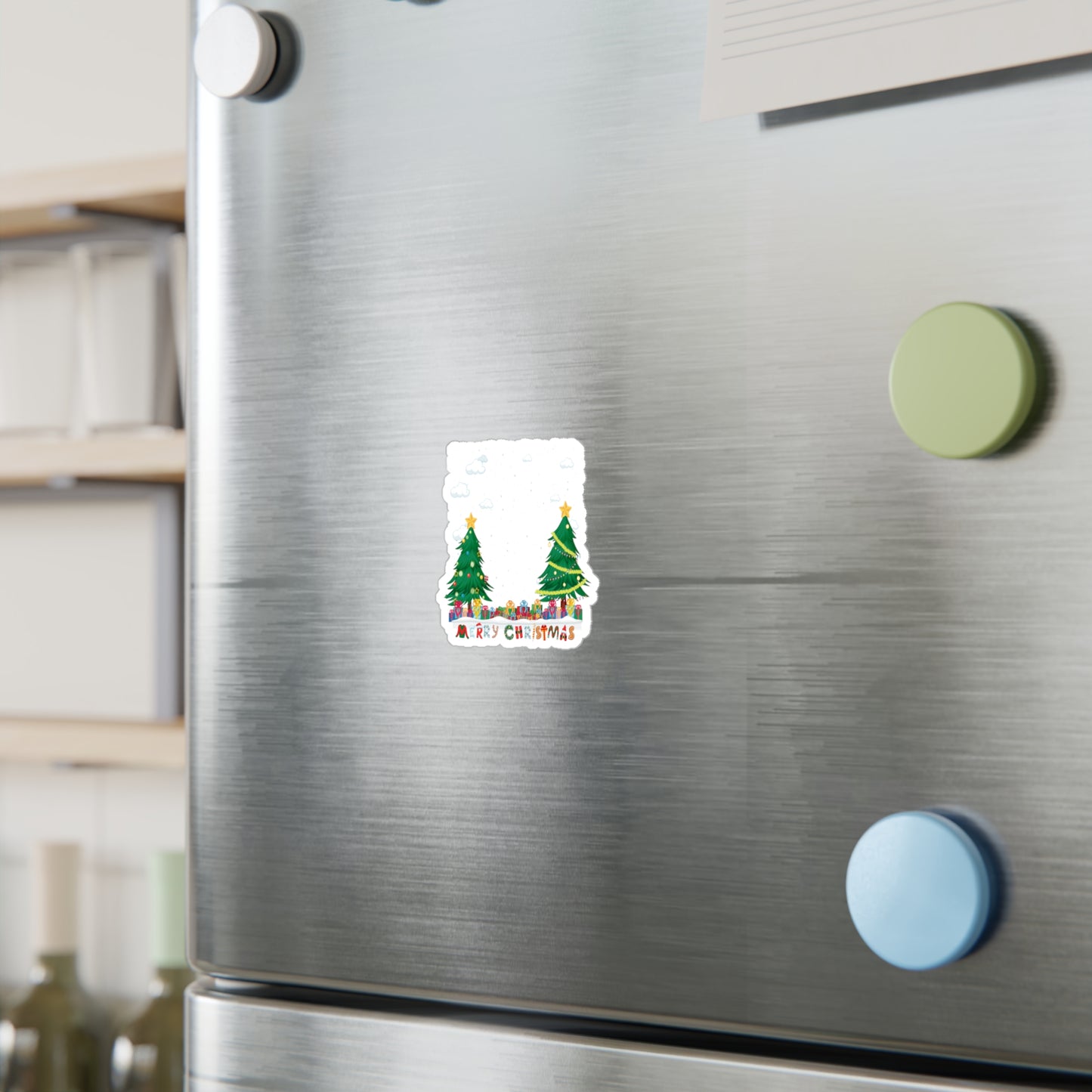 Christmas Kiss-Cut Vinyl Decals – Christmas and snowing