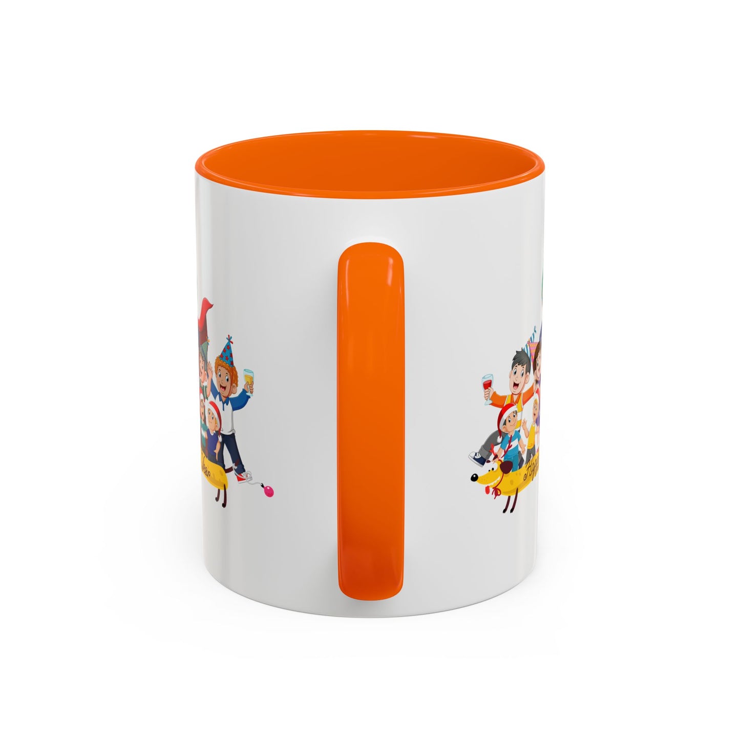 Accent Coffee Mug - Happy new year with friends