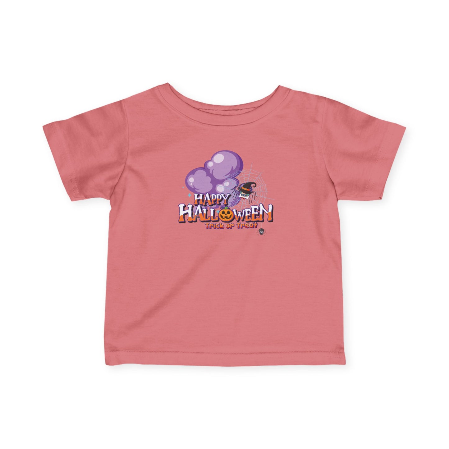Infant Fine Jersey Tee - Happy holloween - spider kiddo