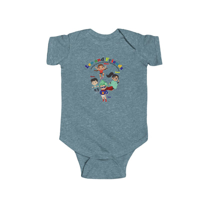 Infant Bodysuit - Leo & Friends - Learning and growing - [[{"value":"Wonderwear Kid"}]]