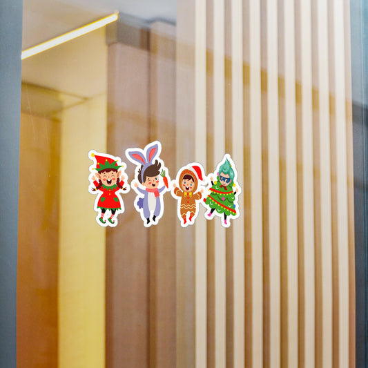 Christmas Kiss-Cut Vinyl Decals – Super kiddo in christmas tree attire - [[{"value":"Wonderwear Kid"}]]