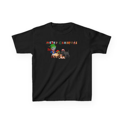 Kids Heavy Cotton™ Tee - Super kiddo woith pet friends - [[{"value":"Wonderwear Kid"}]]