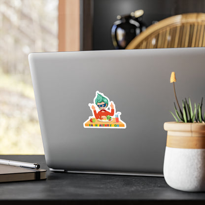 Halloween Kiss-Cut Vinyl Decals – Super kiddo eating healthy breafast - [[{"value":"Wonderwear Kid"}]]