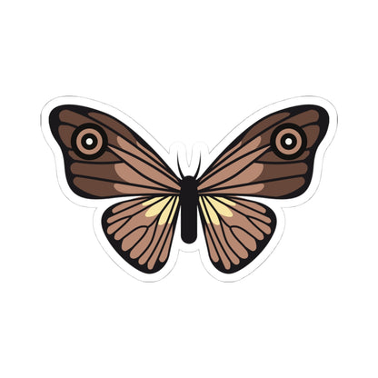 Kiss-Cut Stickers - Brown Butterfly Printify