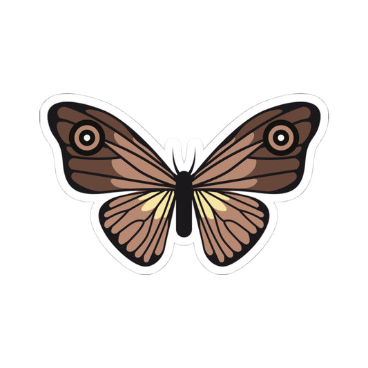 Kiss-Cut Stickers - Brown Butterfly Printify
