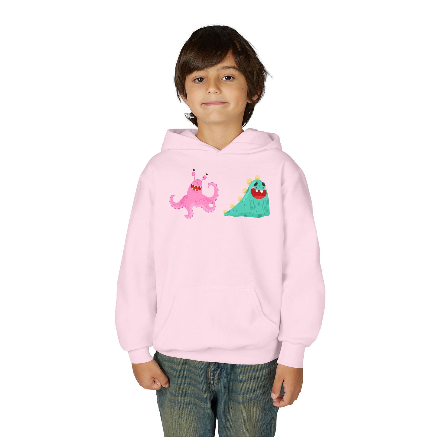 Youth Heavy Blend Hooded Sweatshirt - Joyful monster