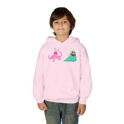 Youth Heavy Blend Hooded Sweatshirt - Joyful monster Printify