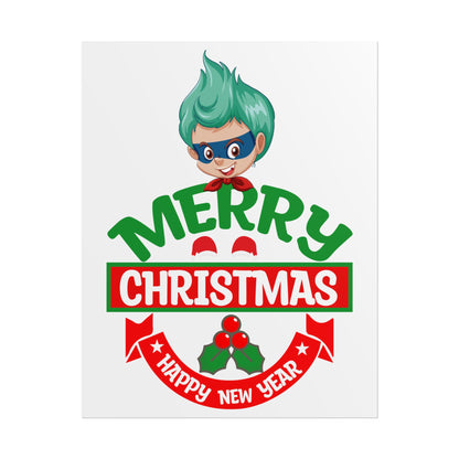 Rolled Posters - Merry chridtmas from super kiddo - [[{"value":"Wonderwear Kid"}]]
