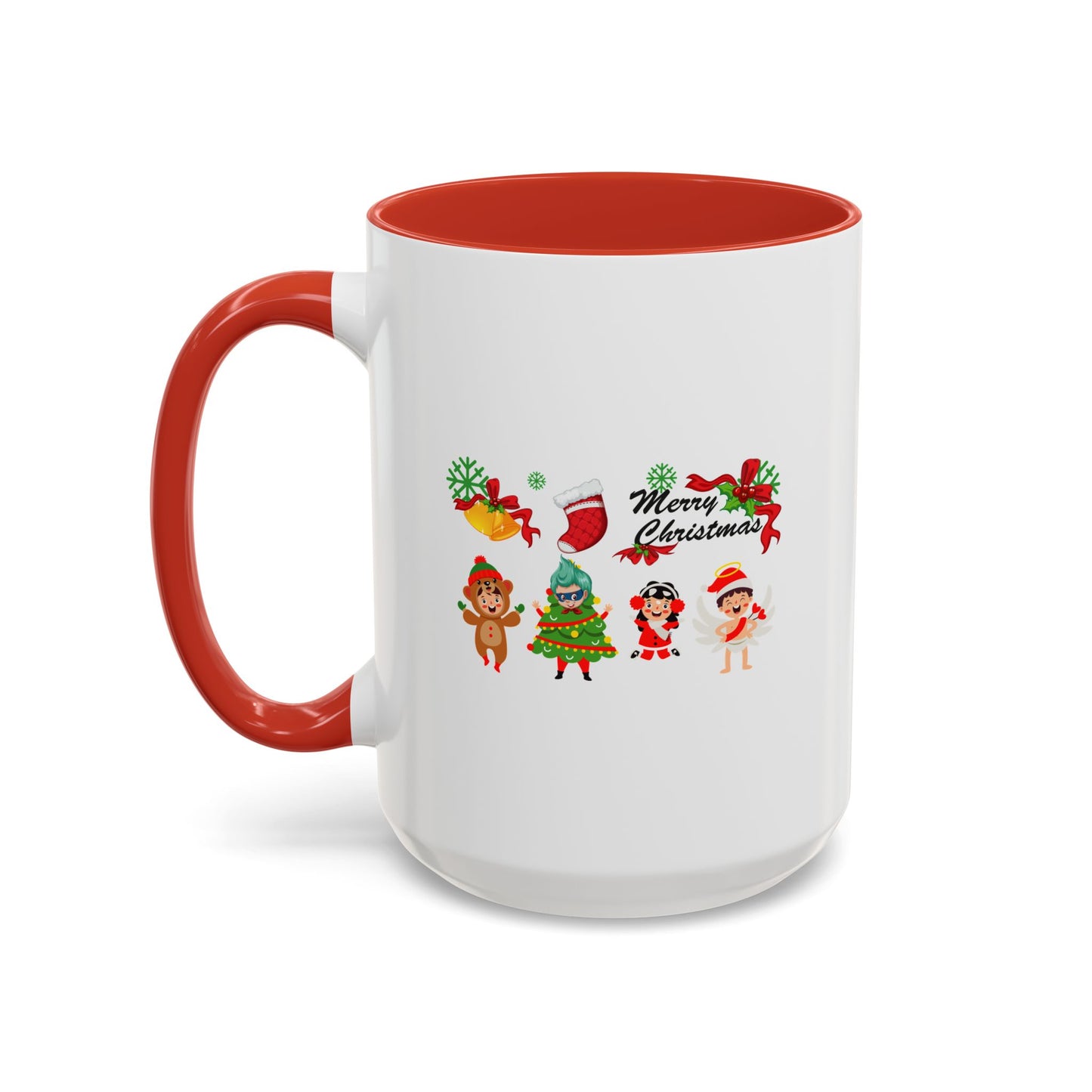 Accent Coffee Mug - Merry christmas from super kid