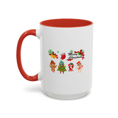 Accent Coffee Mug - Merry christmas from super kid - [[{"value":"Wonderwear Kid"}]]