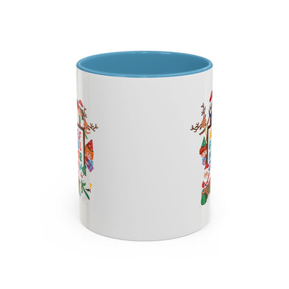 Accent Coffee Mug - Christmas alphabet with super kiddo - [[{"value":"Wonderwear Kid"}]]