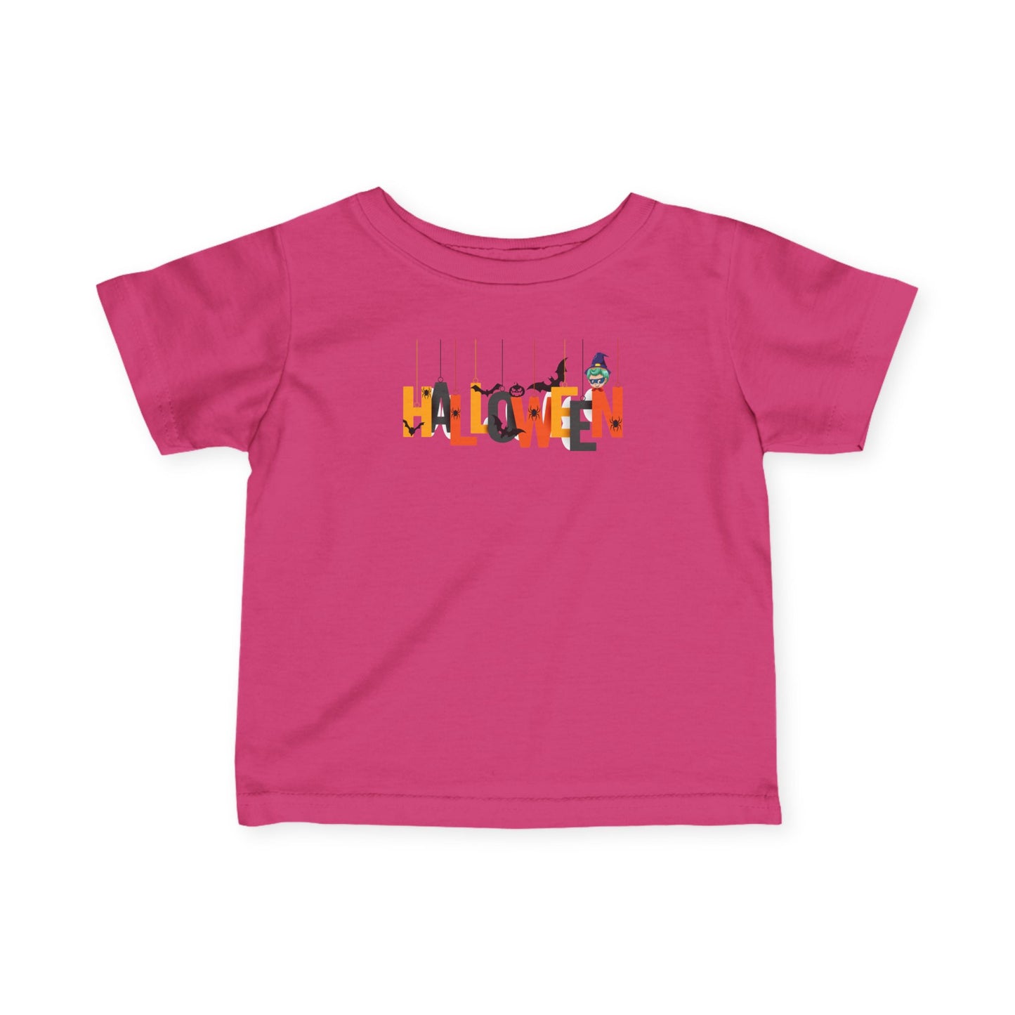 Infant Fine Jersey Tee - Holloween hanging letters