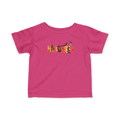 Infant Fine Jersey Tee - Holloween hanging letters Printify