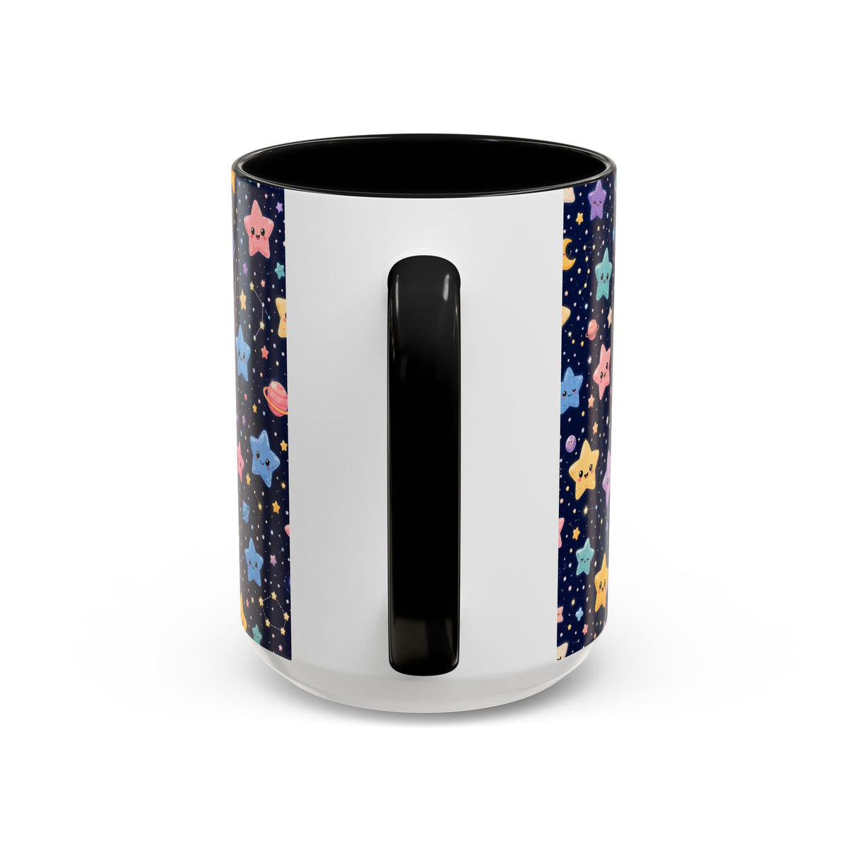 Accent Coffee Mug  (11/15 oz) - Kawaii Pastel Cosmic Night