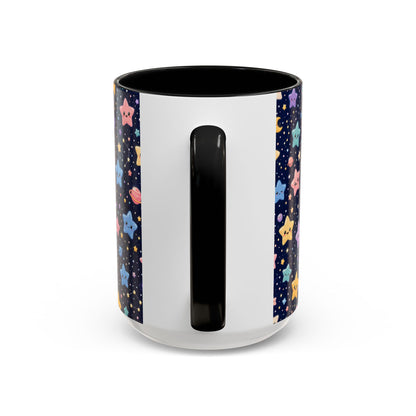 Accent Coffee Mug  (11/15 oz) - Kawaii Pastel Cosmic Night