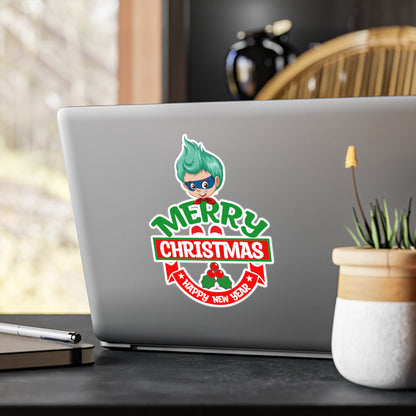 Christmas Kiss-Cut Vinyl Decals – Merry chridtmas from super kiddo - [[{"value":"Wonderwear Kid"}]]