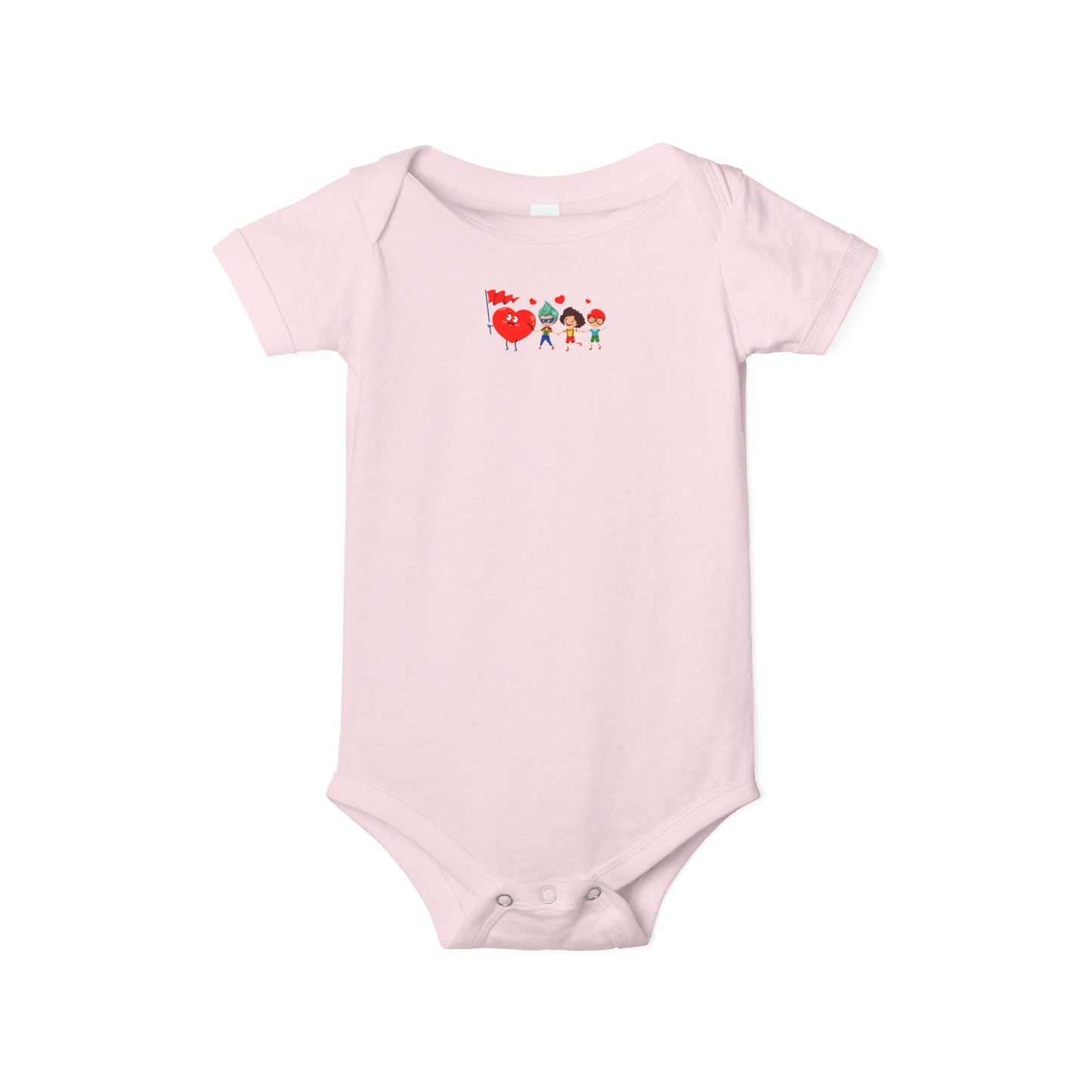 Infant Jersey One Piece - Valentines - Holding hands - [[{"value":"Wonderwear Kid"}]]