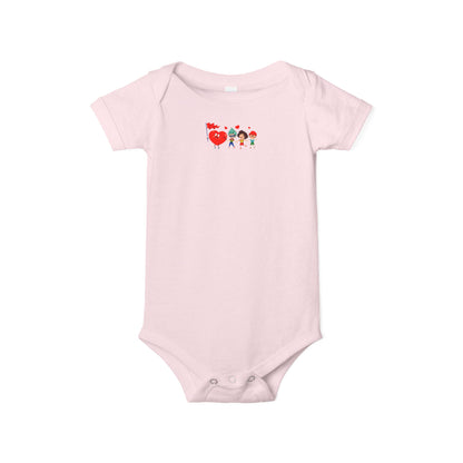 Infant Jersey One Piece - Valentines - Holding hands - [[{"value":"Wonderwear Kid"}]]