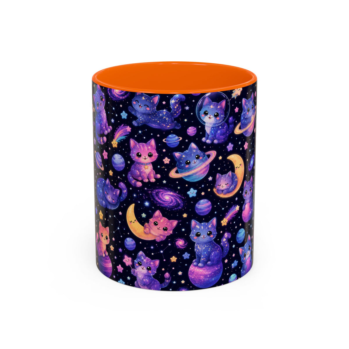Accent Coffee Mug (11/15 oz) - Galaxy cats