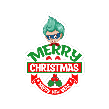 Kiss-Cut Stickers - Merry chridtmas from super kiddo - [[{"value":"Wonderwear Kid"}]]