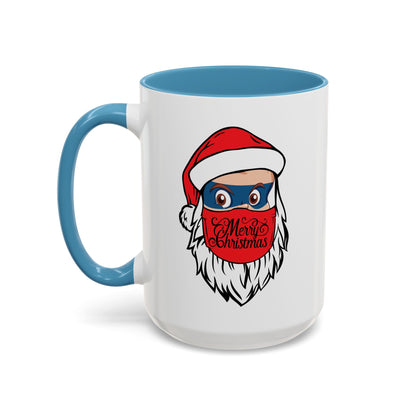 Accent Coffee Mug - Santa Super kiddo - [[{"value":"Wonderwear Kid"}]]