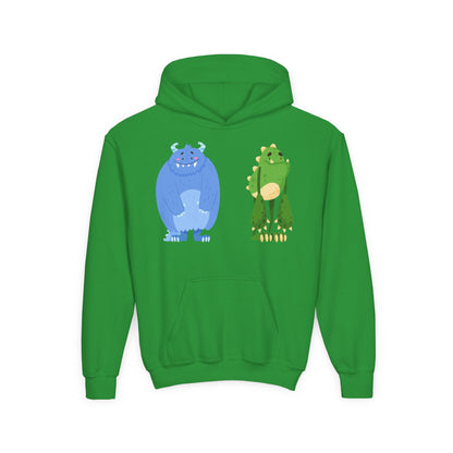 Youth Heavy Blend Hooded Sweatshirt - Cute monster Printify