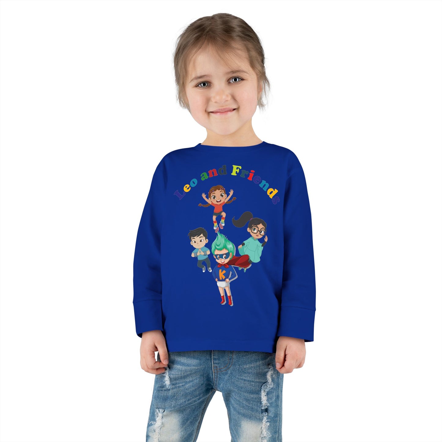 Toddler Long Sleeve Tee - Leo & Friends - [[{"value":"Wonderwear Kid"}]]