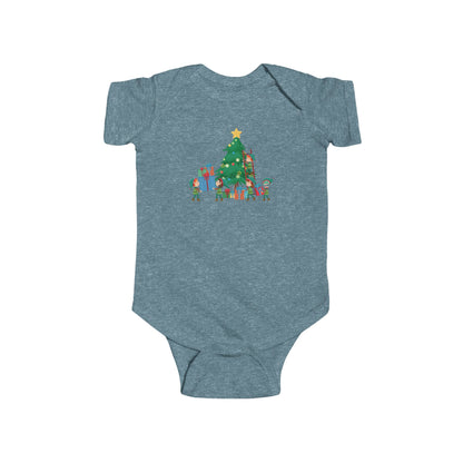 Infant Bodysuit - Super kiddo putting gifts on christmas tree - [[{"value":"Wonderwear Kid"}]]