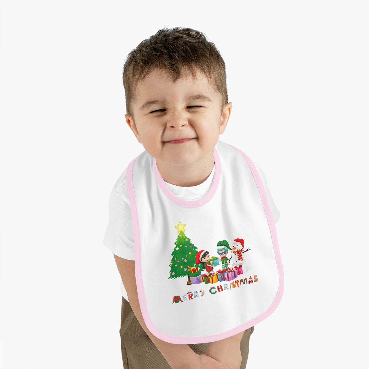 Baby Bib - Super kiddo preparing gifts