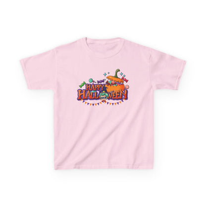 Kids Heavy Cotton™ Tee - Happy halloween banner Printify