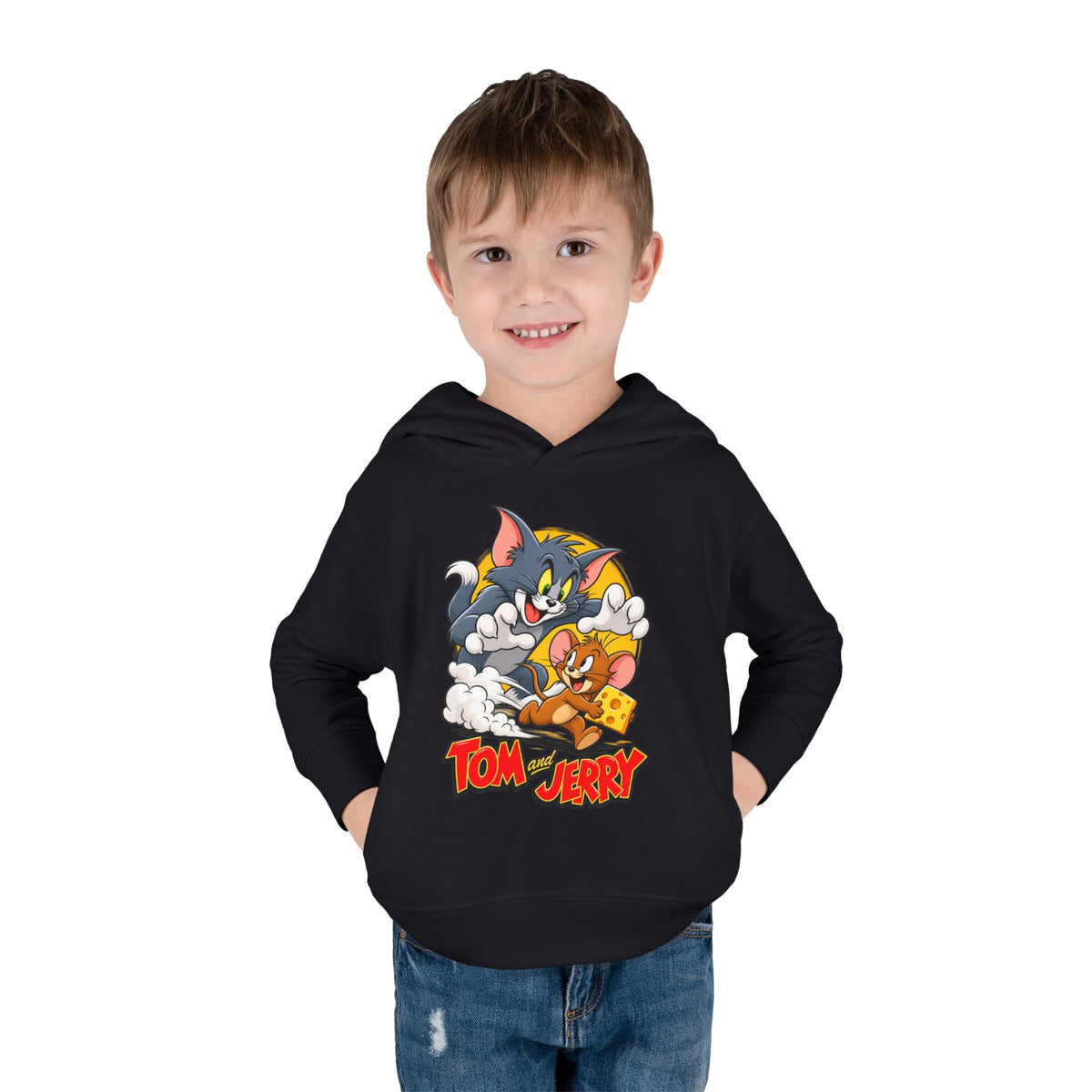 Toddler Hoodie — Tom and Jerry Cheese Chase