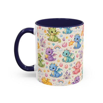 Accent Coffee Mug  (11/15 oz) - Baby Dragon Fantasy
