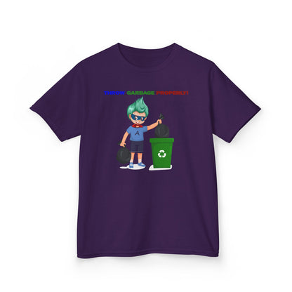 Kids Heavy Cotton™ Tee - Super kiddo taking trash out - [[{"value":"Wonderwear Kid"}]]
