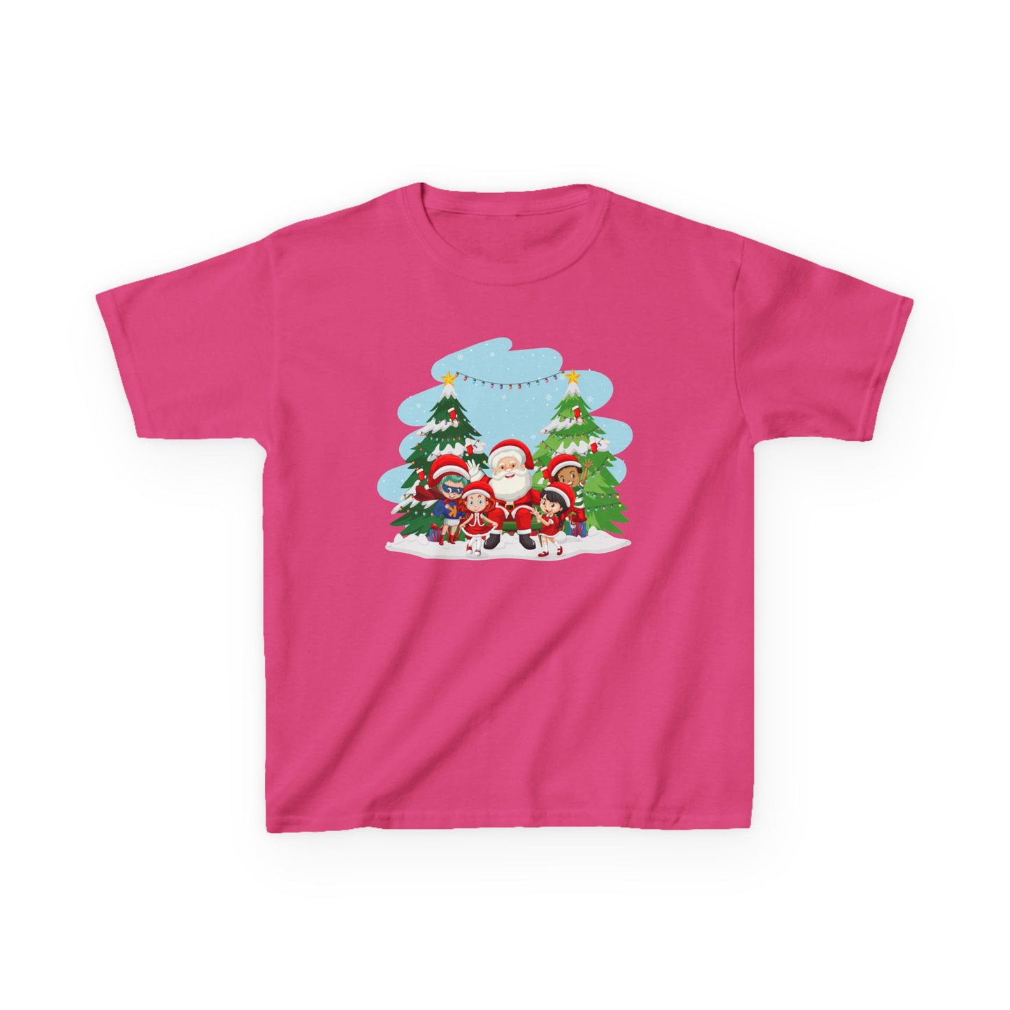 Kids Heavy Cotton™ Tee - Super kiddo with santa claus - [[{"value":"Wonderwear Kid"}]]