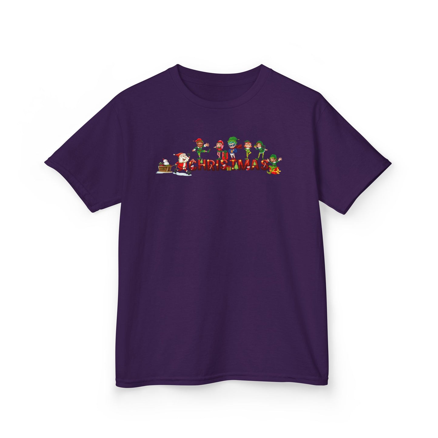 Kids Heavy Cotton™ Tee - Christmas with santa claus and friends - [[{"value":"Wonderwear Kid"}]]