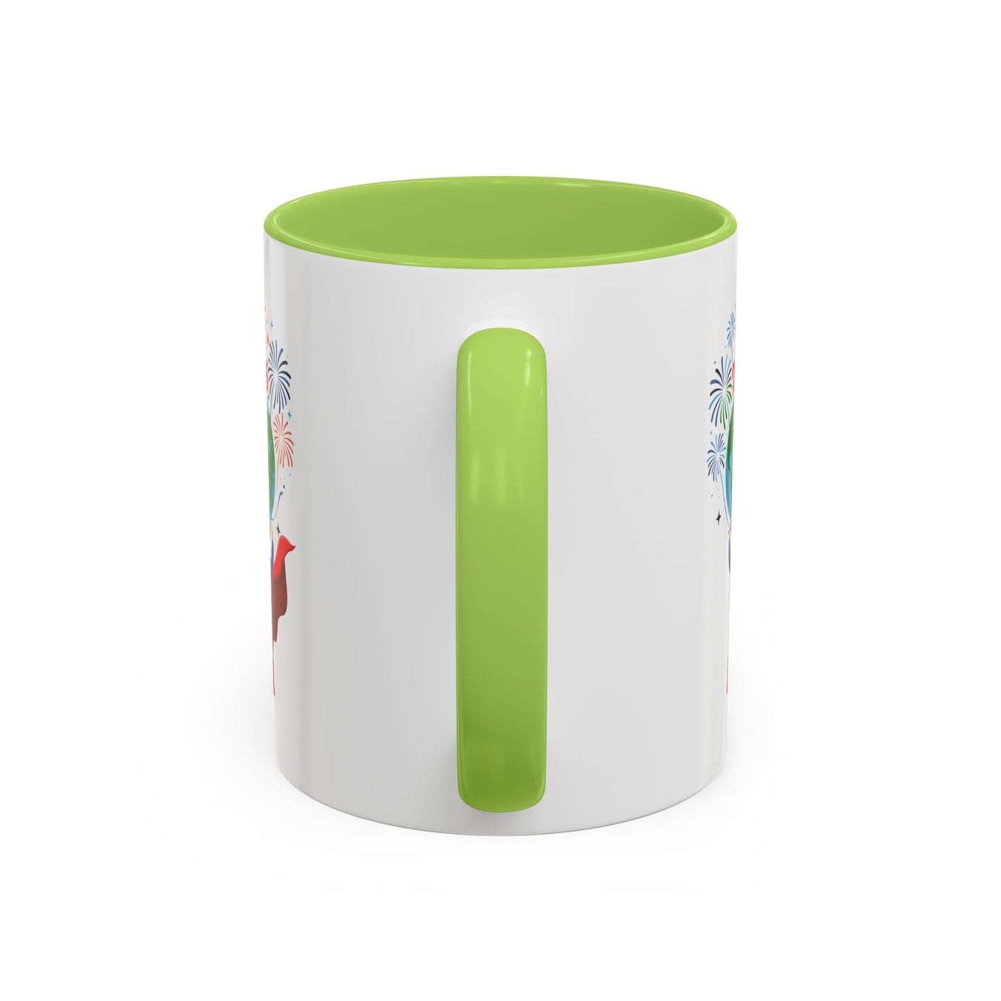Accent Coffee Mug - Super kiddo holding globe
