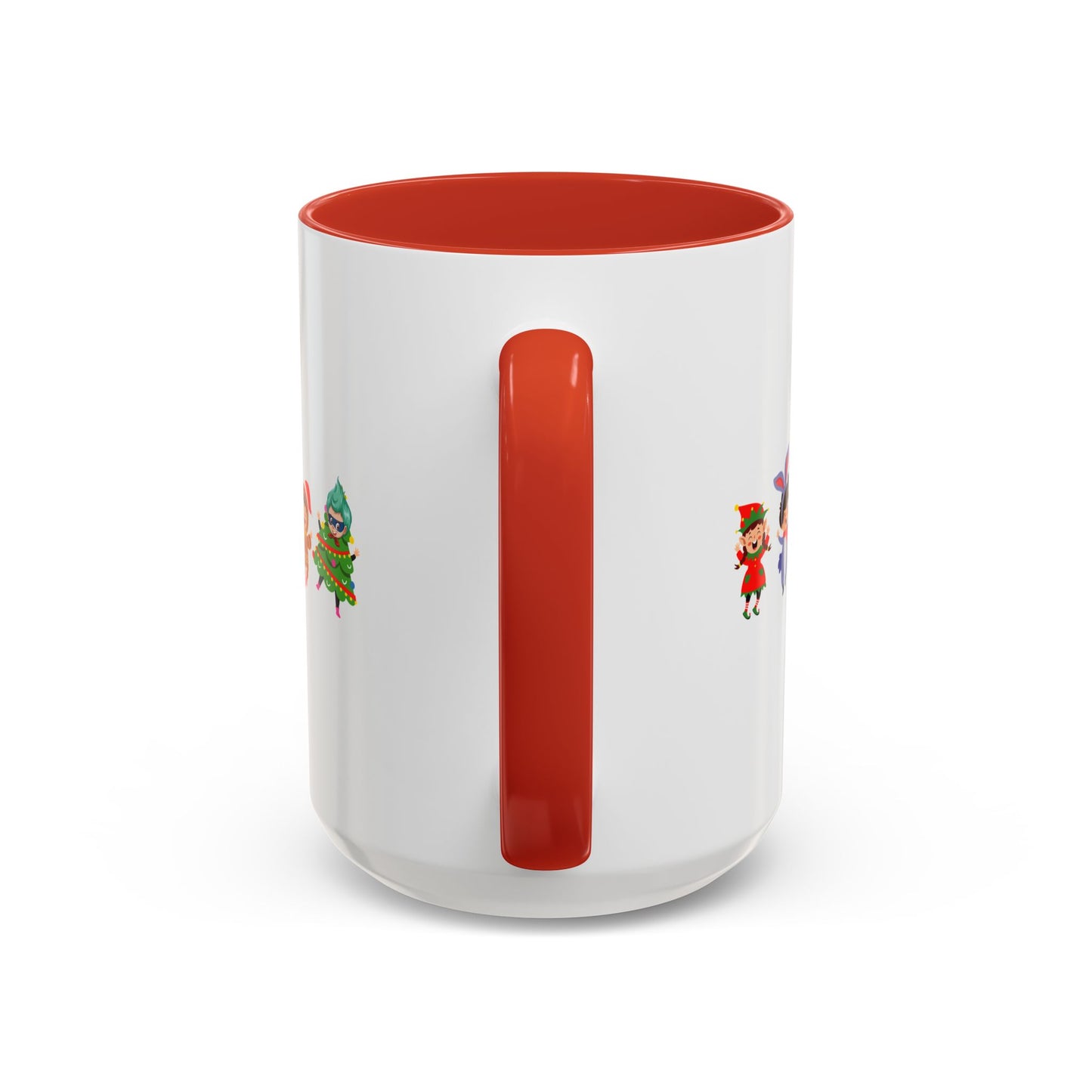 Accent Coffee Mug - Super kiddo in christmas tree attire