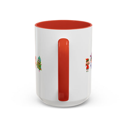 Accent Coffee Mug - Super kiddo in christmas tree attire - [[{"value":"Wonderwear Kid"}]]